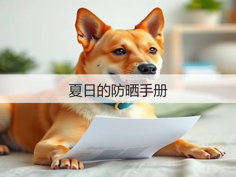 夏日的防晒手册