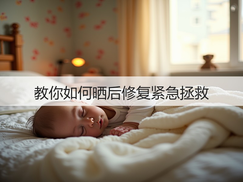 教你如何晒后修复紧急拯救