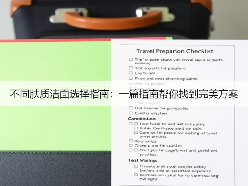 不同肤质洁面选择指南：一篇指南帮你找到完