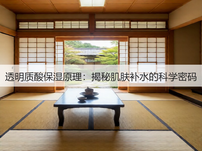 透明质酸保湿原理：揭秘肌肤补水的科学密码