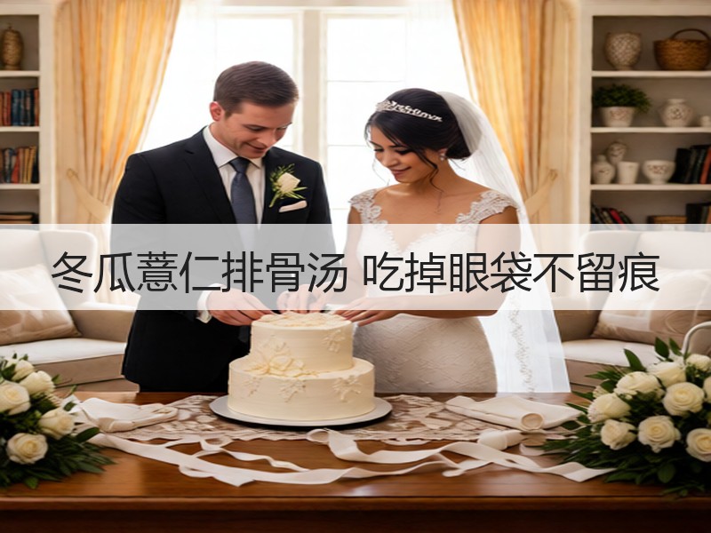 冬瓜薏仁排骨汤 吃掉眼袋不留痕