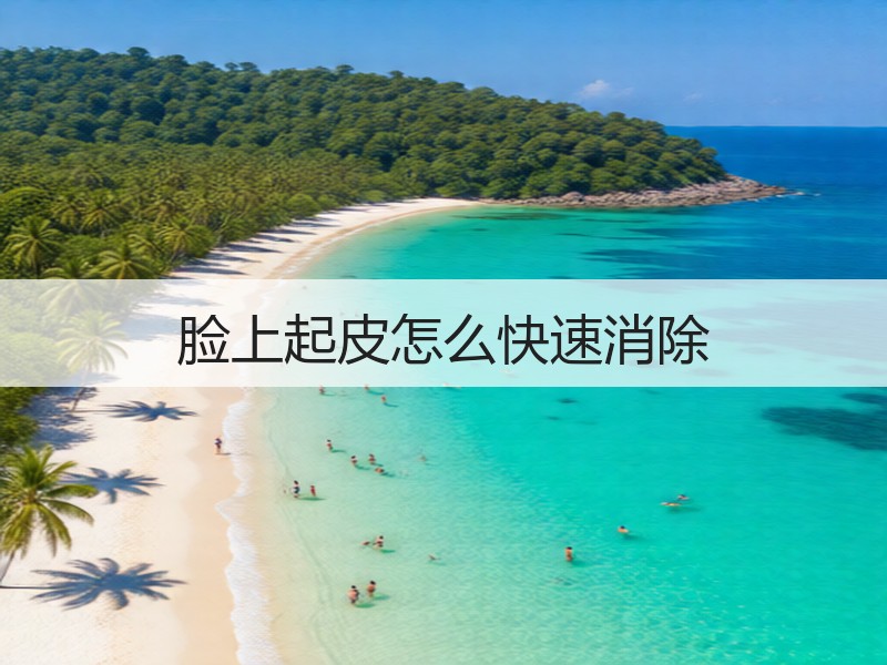脸上起皮怎么快速消除