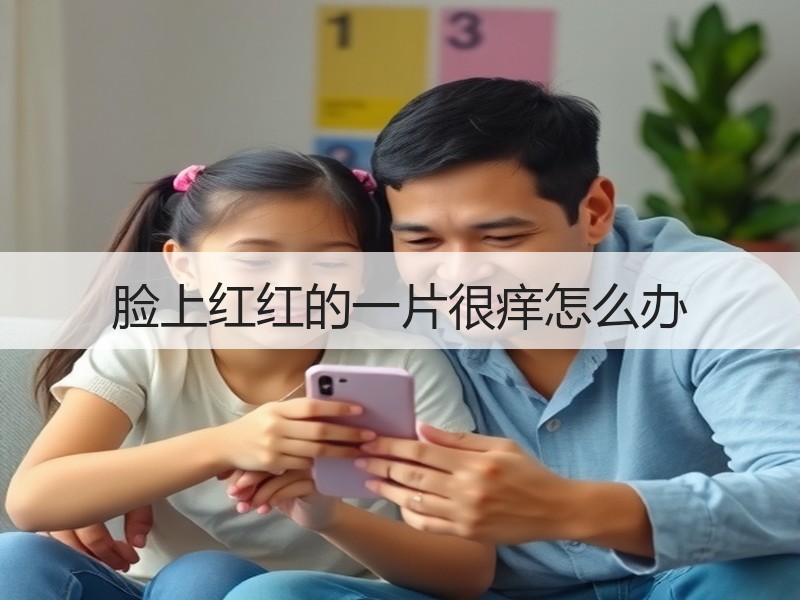 脸上红红的一片很痒怎么办