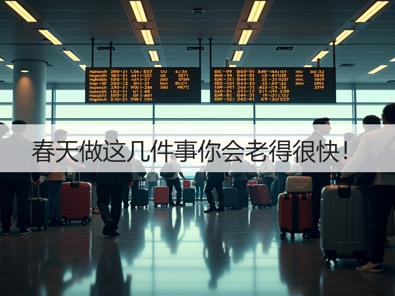 春天做这几件事你会老得很快！