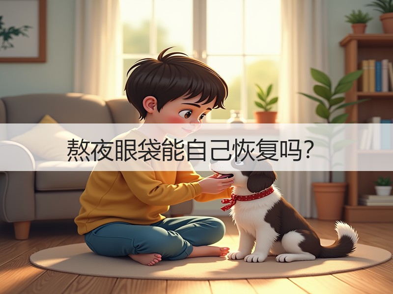 熬夜眼袋能自己恢复吗？