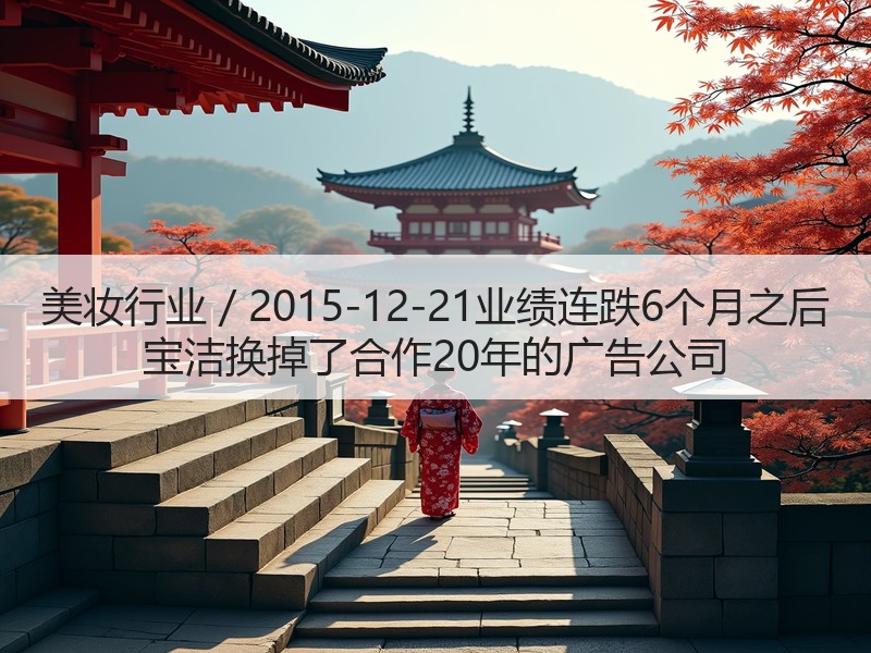 美妆行业 / 2015-12-21业绩连