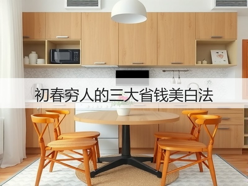 初春穷人的三大省钱美白法