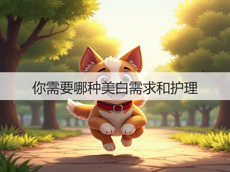 你需要哪种美白需求和护理