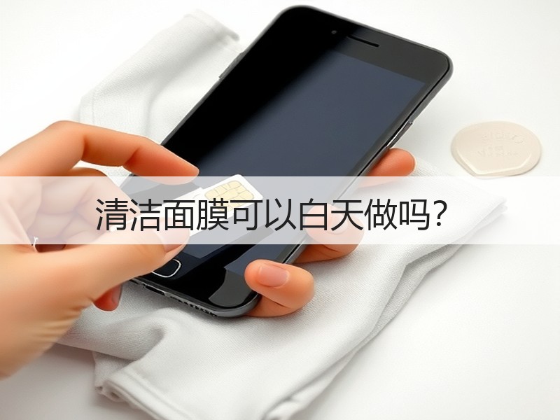 清洁面膜可以白天做吗？