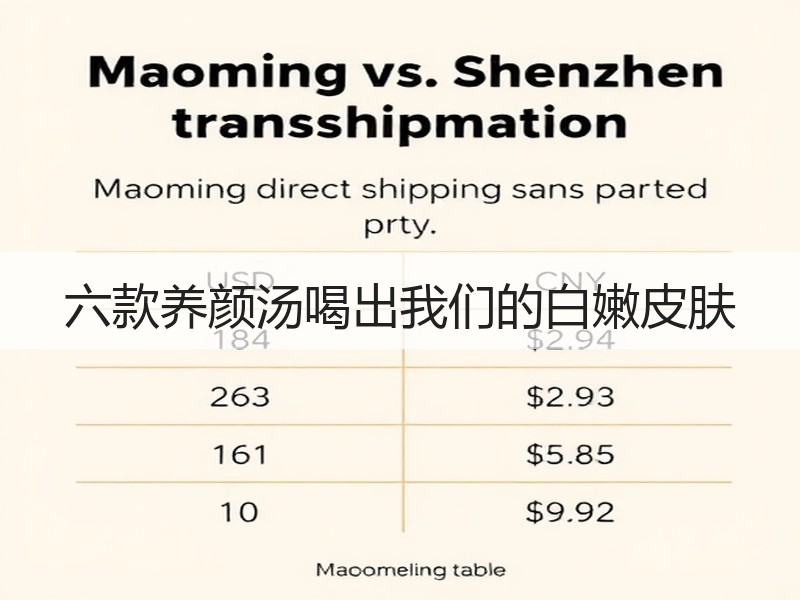 六款养颜汤喝出我们的白嫩皮肤