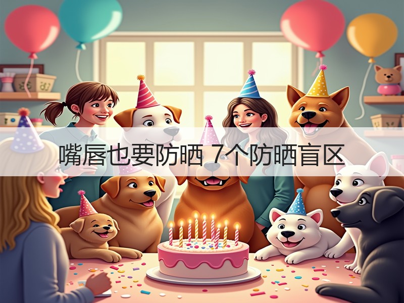 嘴唇也要防晒 7个防晒盲区