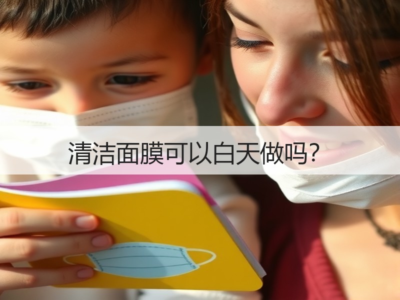 清洁面膜可以白天做吗？