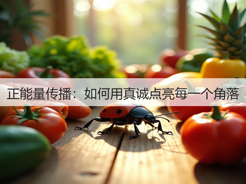 正能量传播：如何用真诚点亮每一个角落