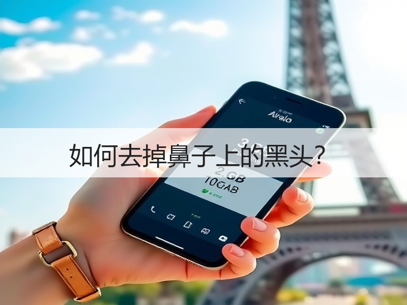 如何去掉鼻子上的黑头？