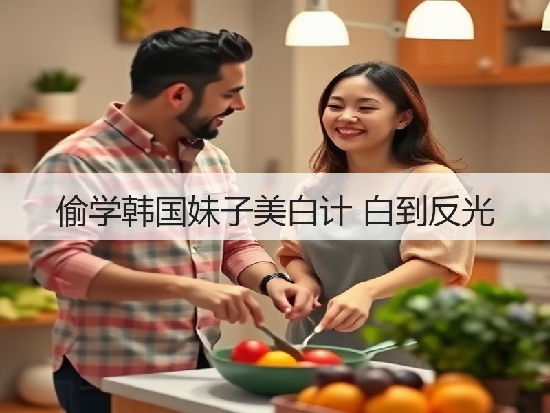 偷学韩国妹子美白计 白到反光