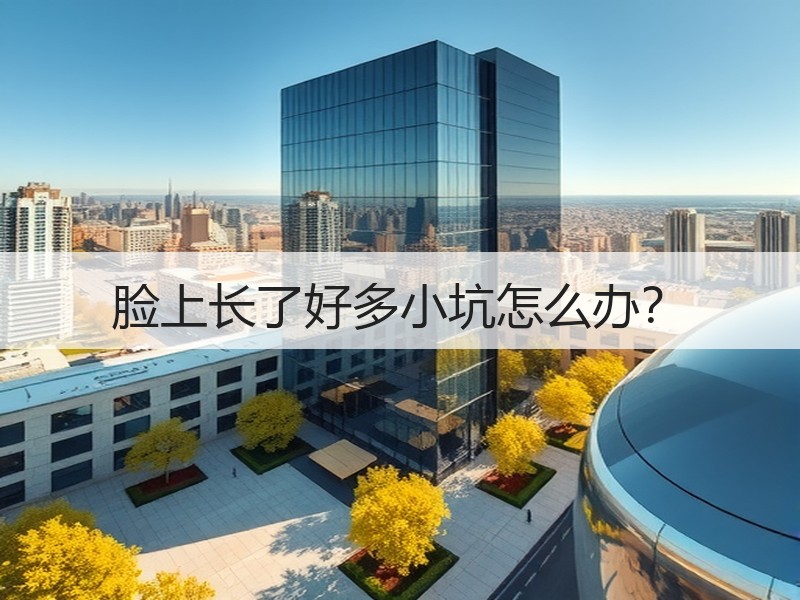脸上长了好多小坑怎么办？