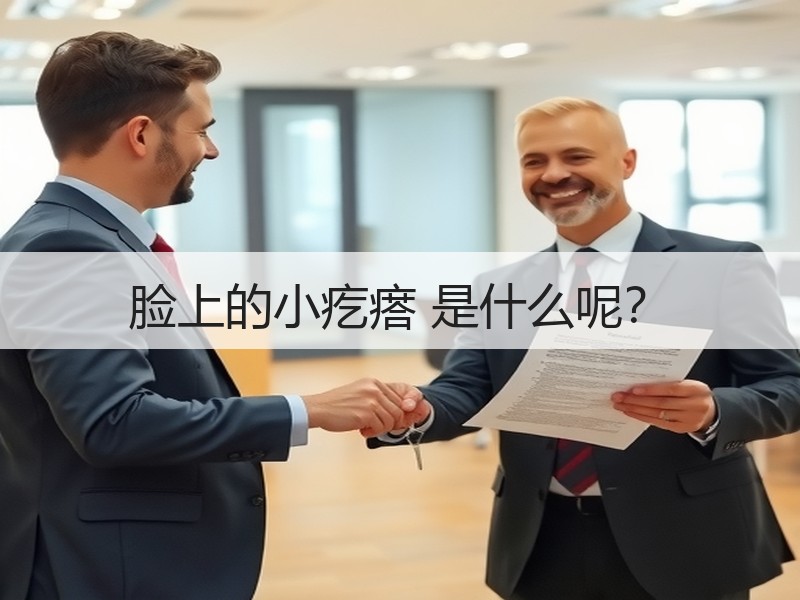 脸上的小疙瘩 是什么呢？