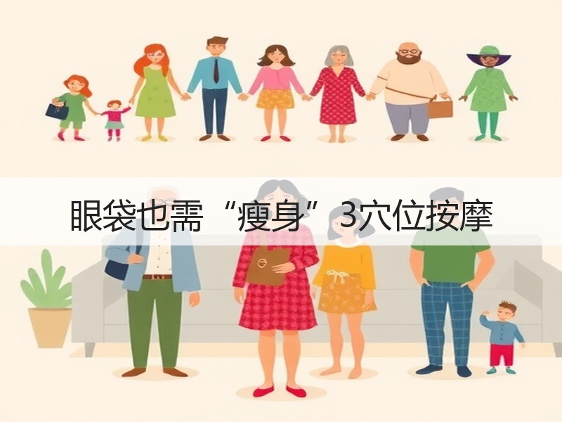 眼袋也需“瘦身”3穴位按摩