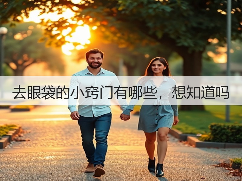 去眼袋的小窍门有哪些，想知道吗