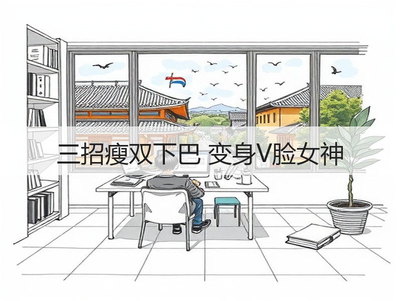 三招瘦双下巴 变身V脸女神