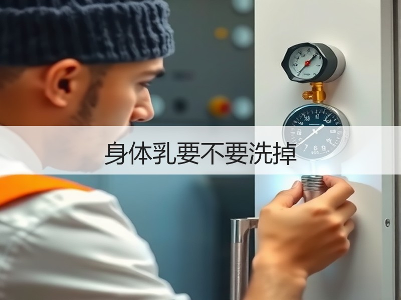 身体乳要不要洗掉