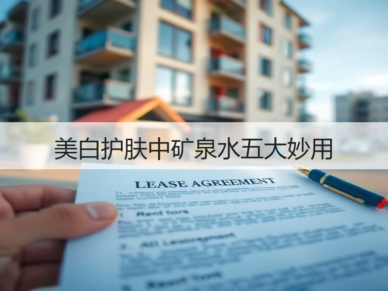 美白护肤中矿泉水五大妙用