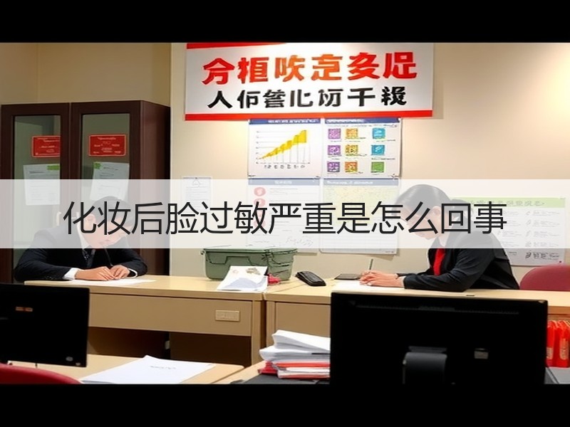 化妆后脸过敏严重是怎么回事