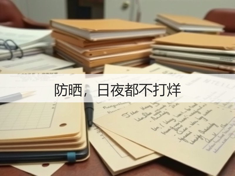 防晒，日夜都不打烊