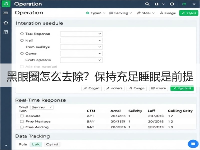 黑眼圈怎么去除？保持充足睡眠是前提