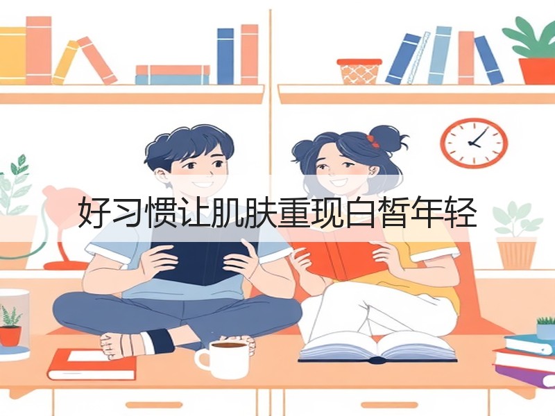 好习惯让肌肤重现白皙年轻