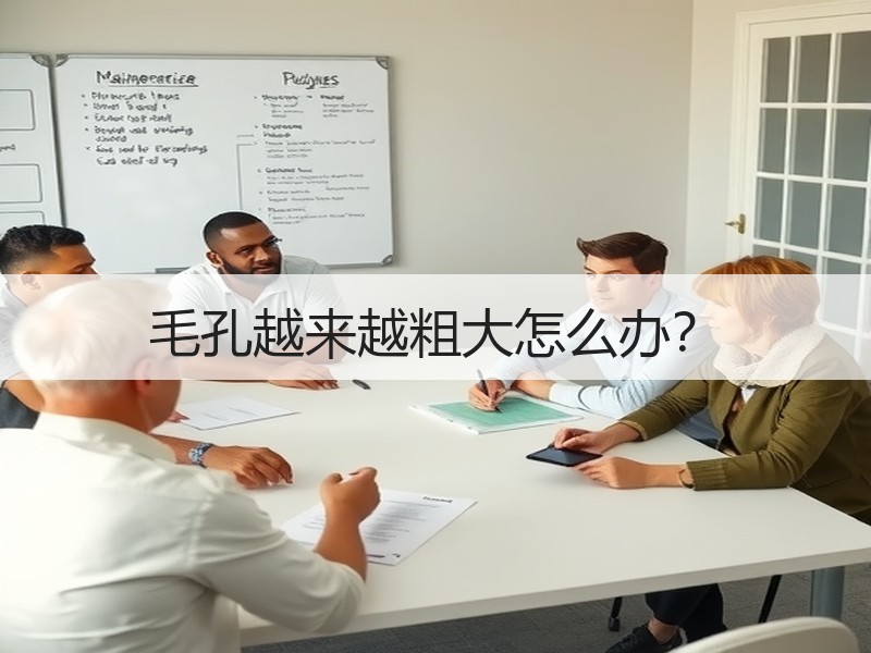 毛孔越来越粗大怎么办？