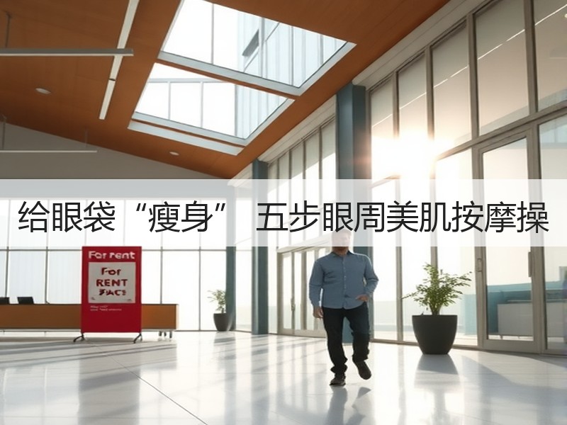 给眼袋“瘦身” 五步眼周美肌按摩操