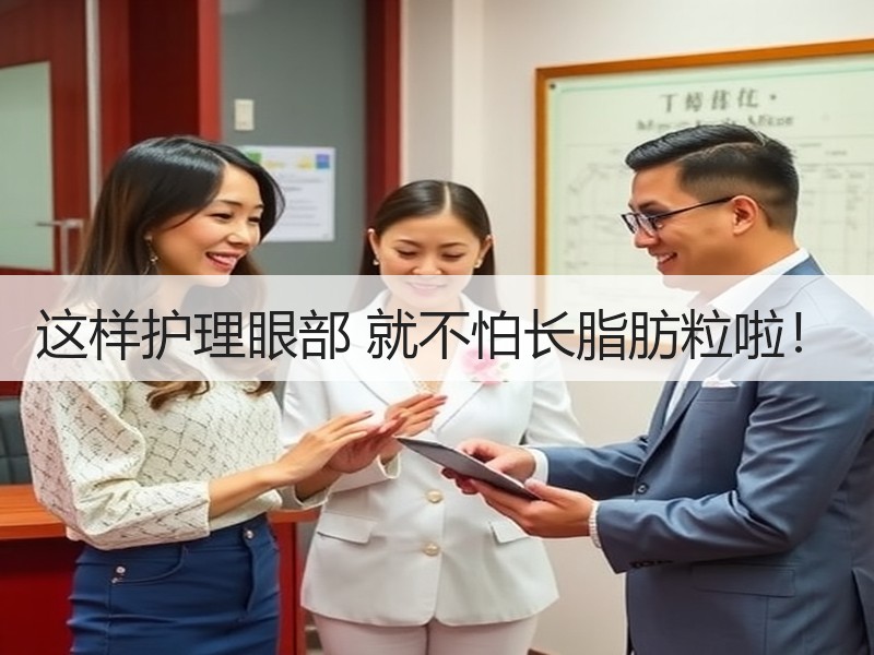 这样护理眼部 就不怕长脂肪粒啦！