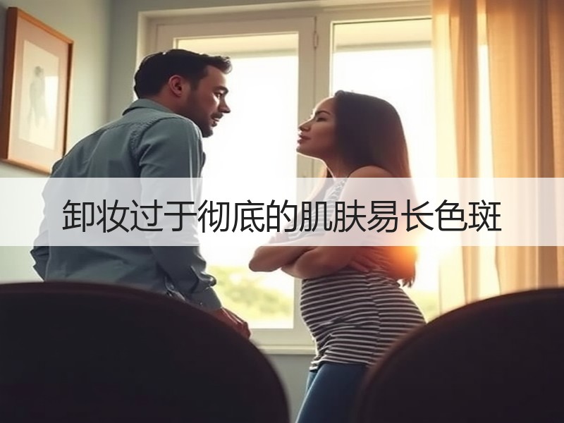 卸妆过于彻底的肌肤易长色斑