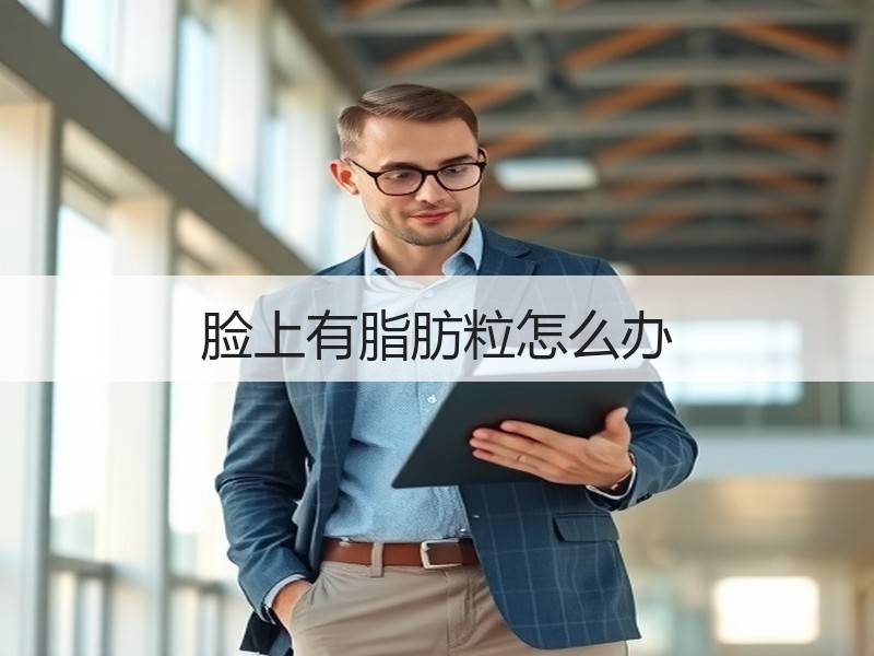 脸上有脂肪粒怎么办