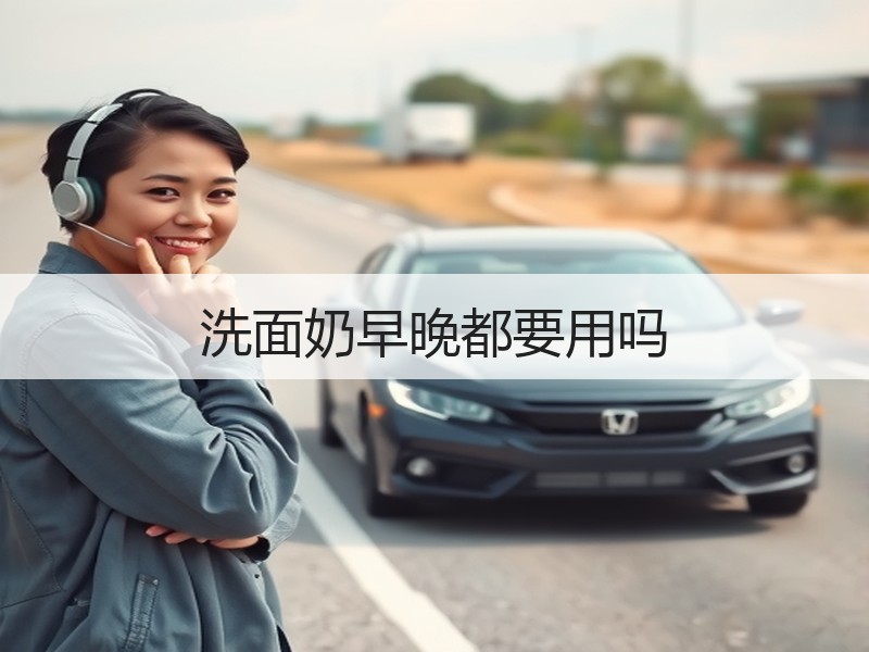 洗面奶早晚都要用吗