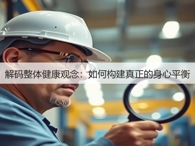 解码整体健康观念：如何构建真正的身心平衡