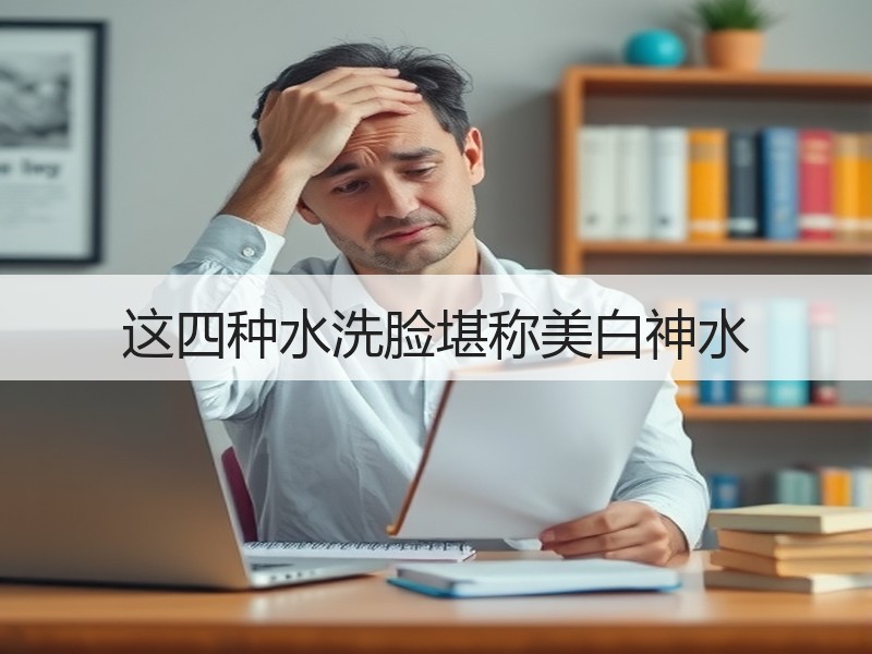 这四种水洗脸堪称美白神水