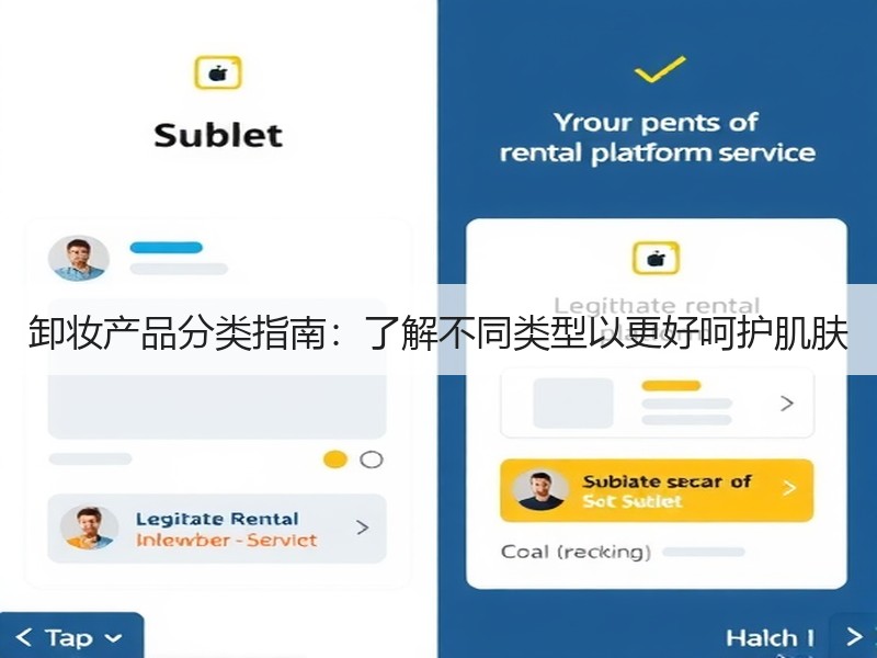 卸妆产品分类指南：了解不同类型以更好呵护