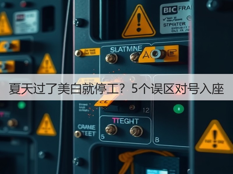 夏天过了美白就停工？5个误区对号入座