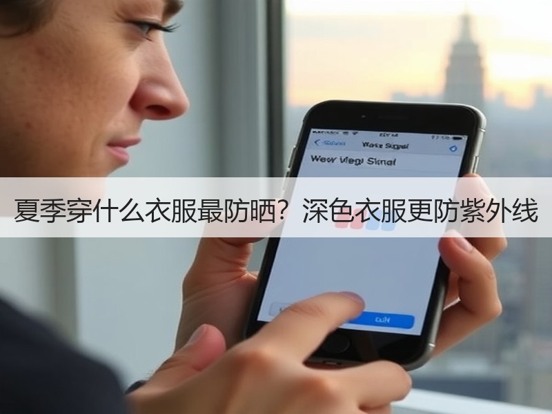 夏季穿什么衣服最防晒？深色衣服更防紫外线