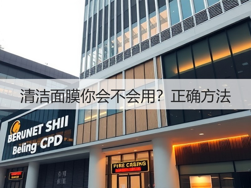 清洁面膜你会不会用？正确方法