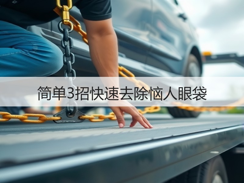 简单3招快速去除恼人眼袋