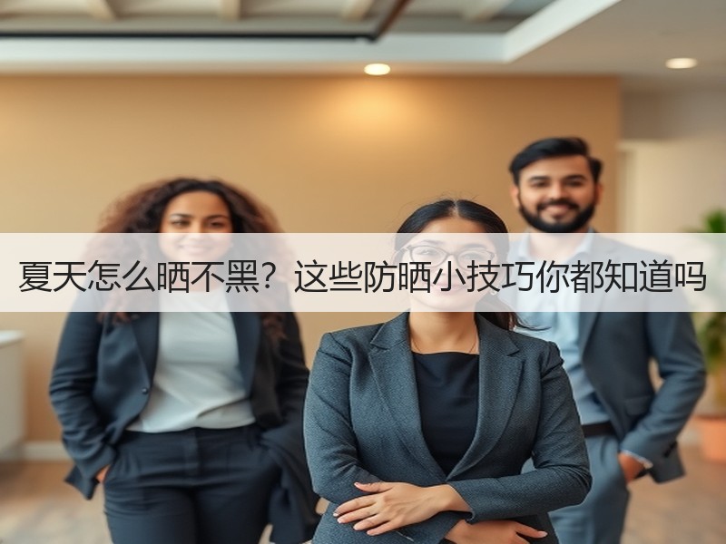 夏天怎么晒不黑？这些防晒小技巧你都知道吗