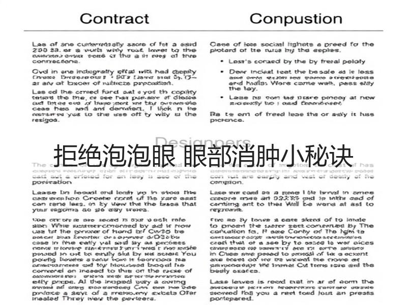 拒绝泡泡眼 眼部消肿小秘诀