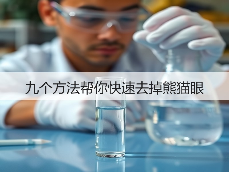 九个方法帮你快速去掉熊猫眼