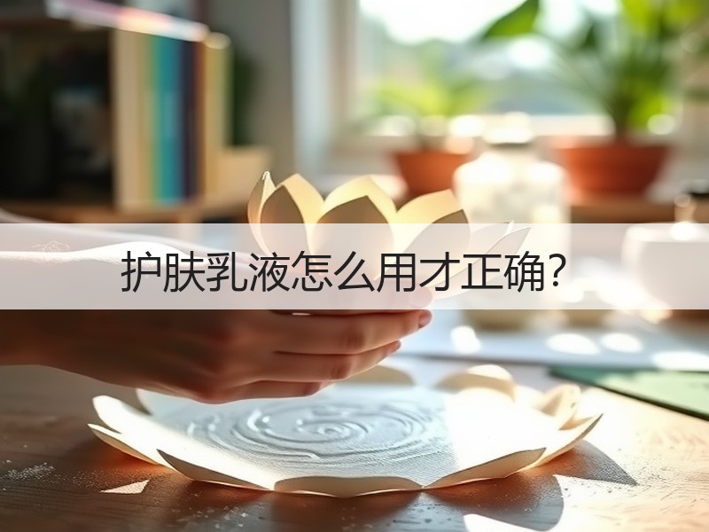 护肤乳液怎么用才正确？