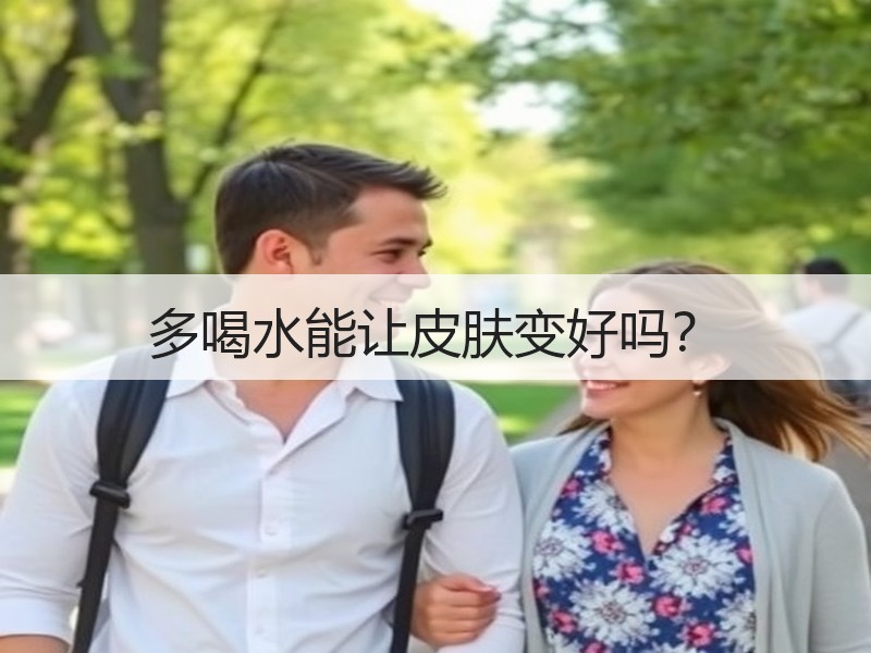 多喝水能让皮肤变好吗？