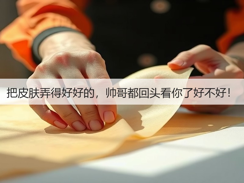 把皮肤弄得好好的，帅哥都回头看你了好不好