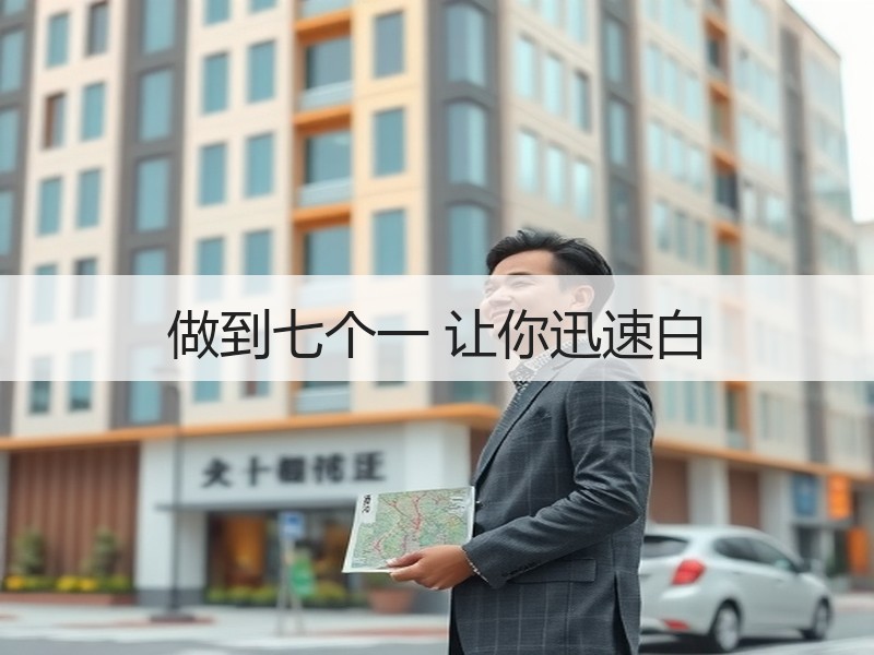 做到七个一 让你迅速白